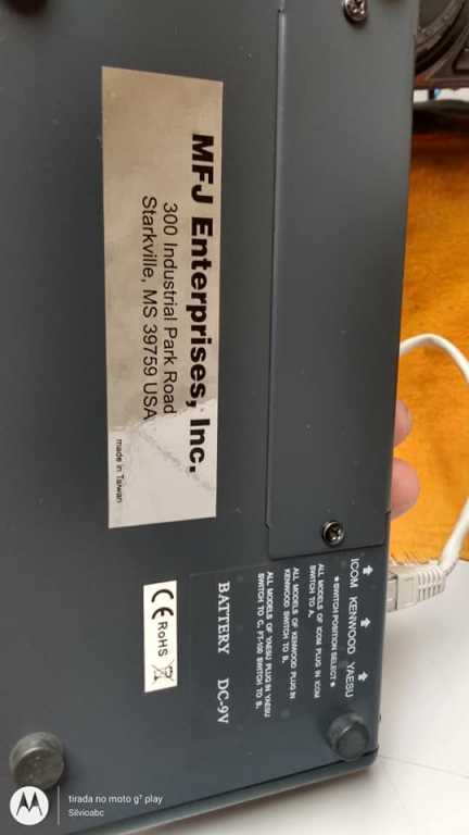 MFJ-299 microfone de ganho  de mesa com equalizador e compressor — Foto 5